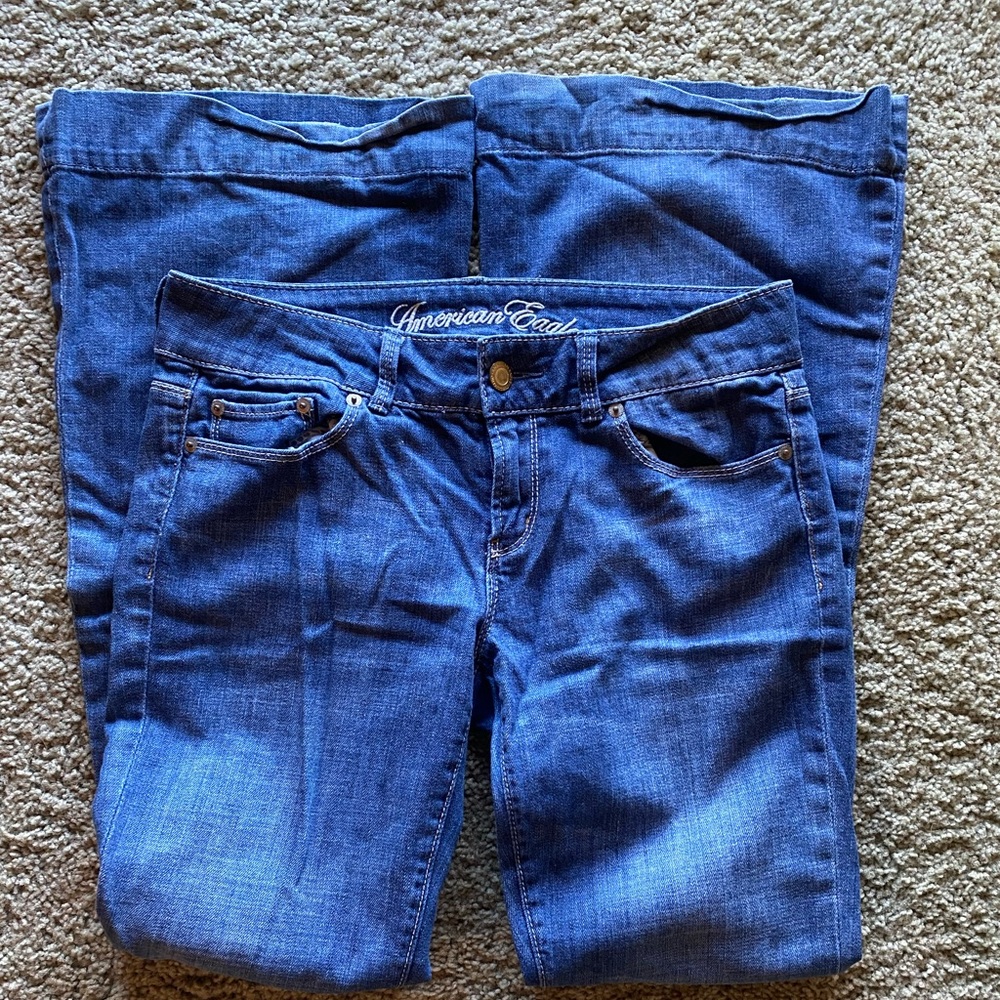 American Eagle Outfitters Women's Blue Flare Jeans